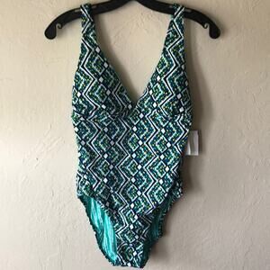 NWT Vera Bradley Multicolored Reversible One Piece Swimsuit